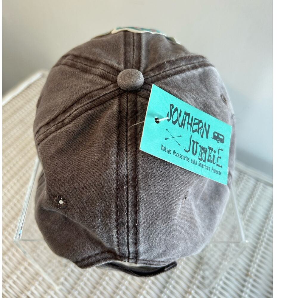 NWT Southern Junkie Cross Patch Baseball Cap Faith Christian Hat Gray Adjustable - Picture 3 of 4